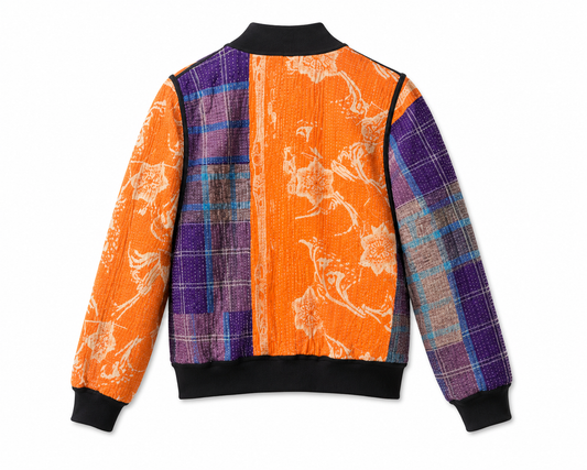 Zennat Reversible Kantha Bomber - M