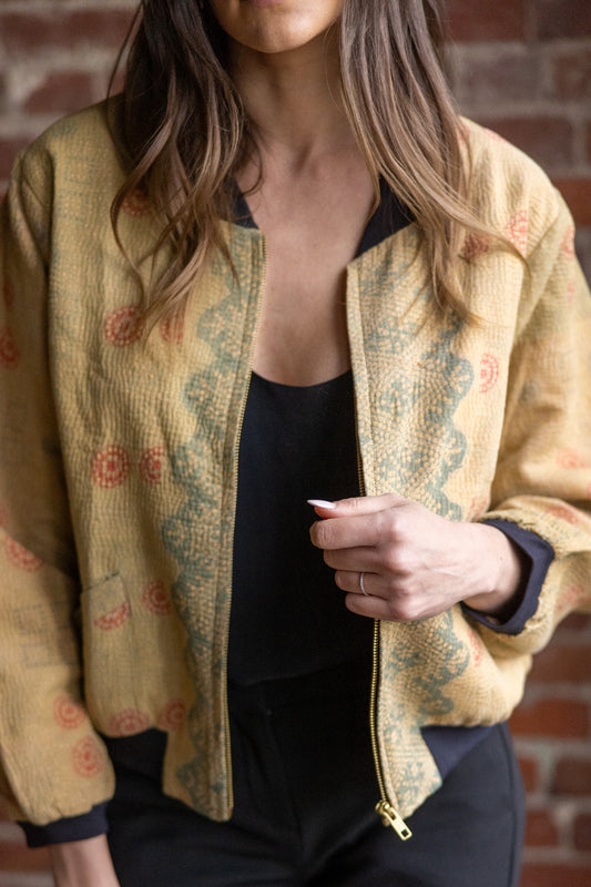 Nadia Bomber Jacket - Sand M