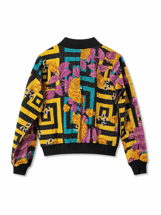 Parveen Reversible Kantha Bomber - M