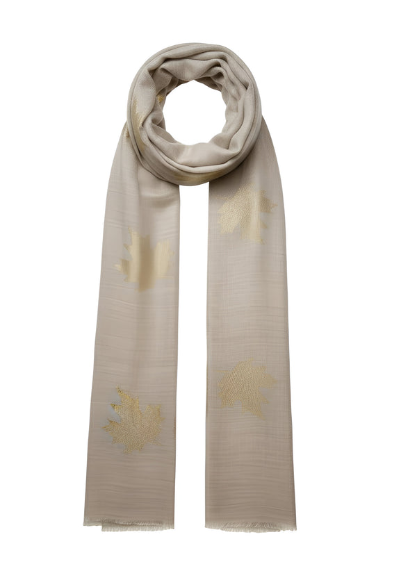 Cashmere Scarf - Beige Maple