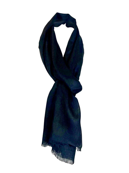 Cashmere Scarf - Plain Black