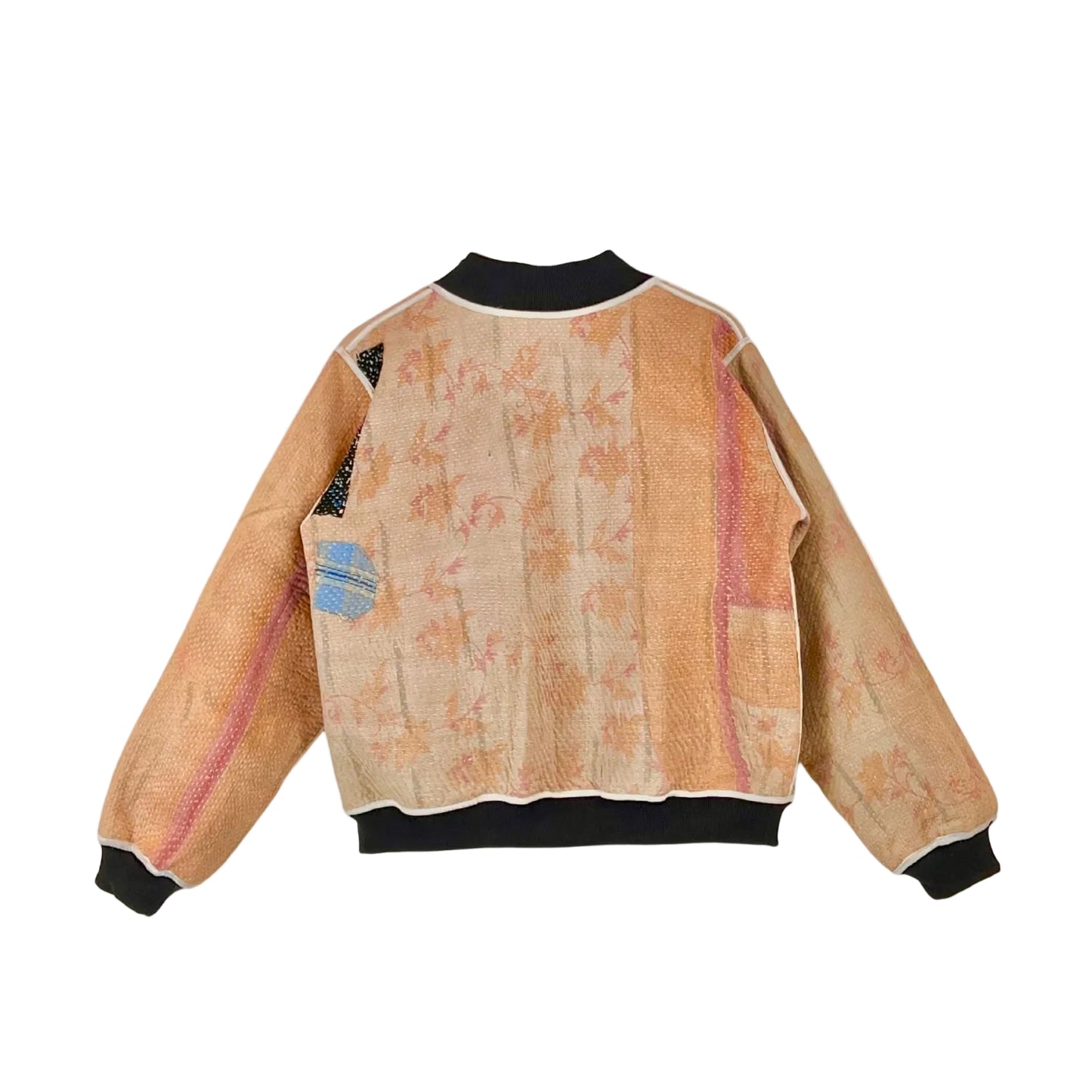 Sophia Reversible Kantha Bomber - Botanical Fusion - XL