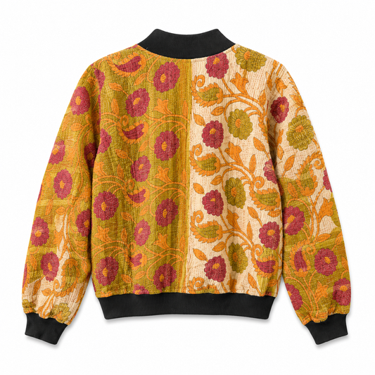 Reshma Reversible Kantha Bomber - L