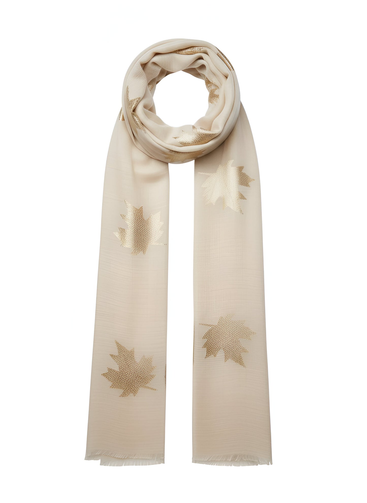 Cashmere Scarf - White Maple