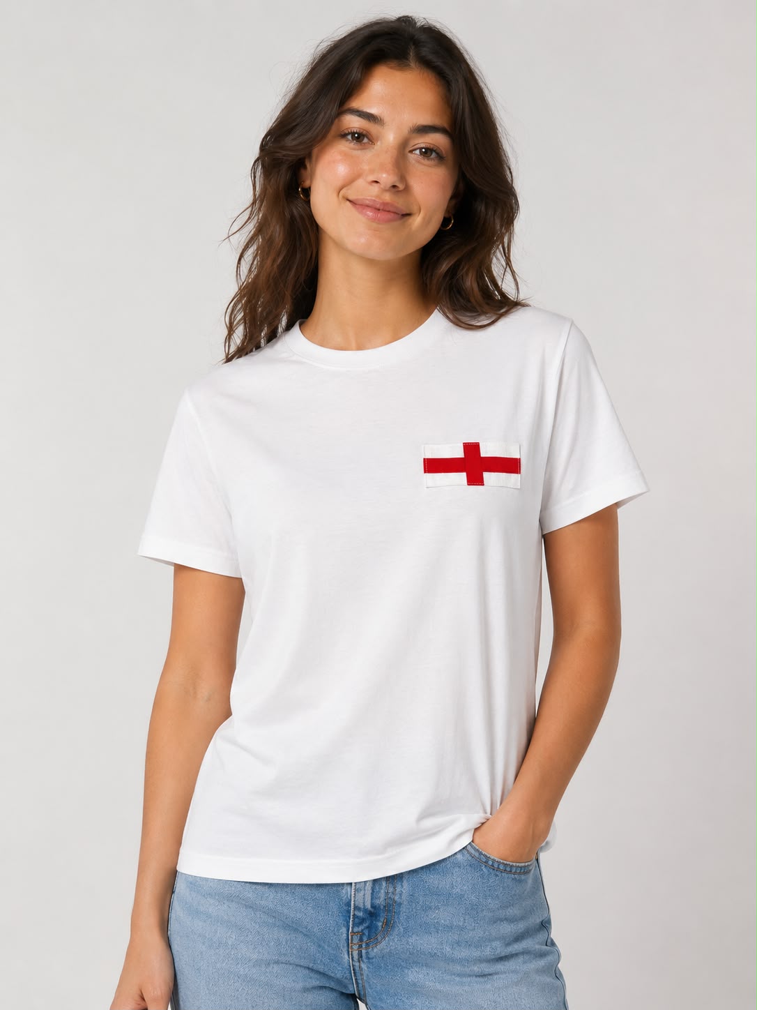 England Flag Soccer Momento Tee - Unisex