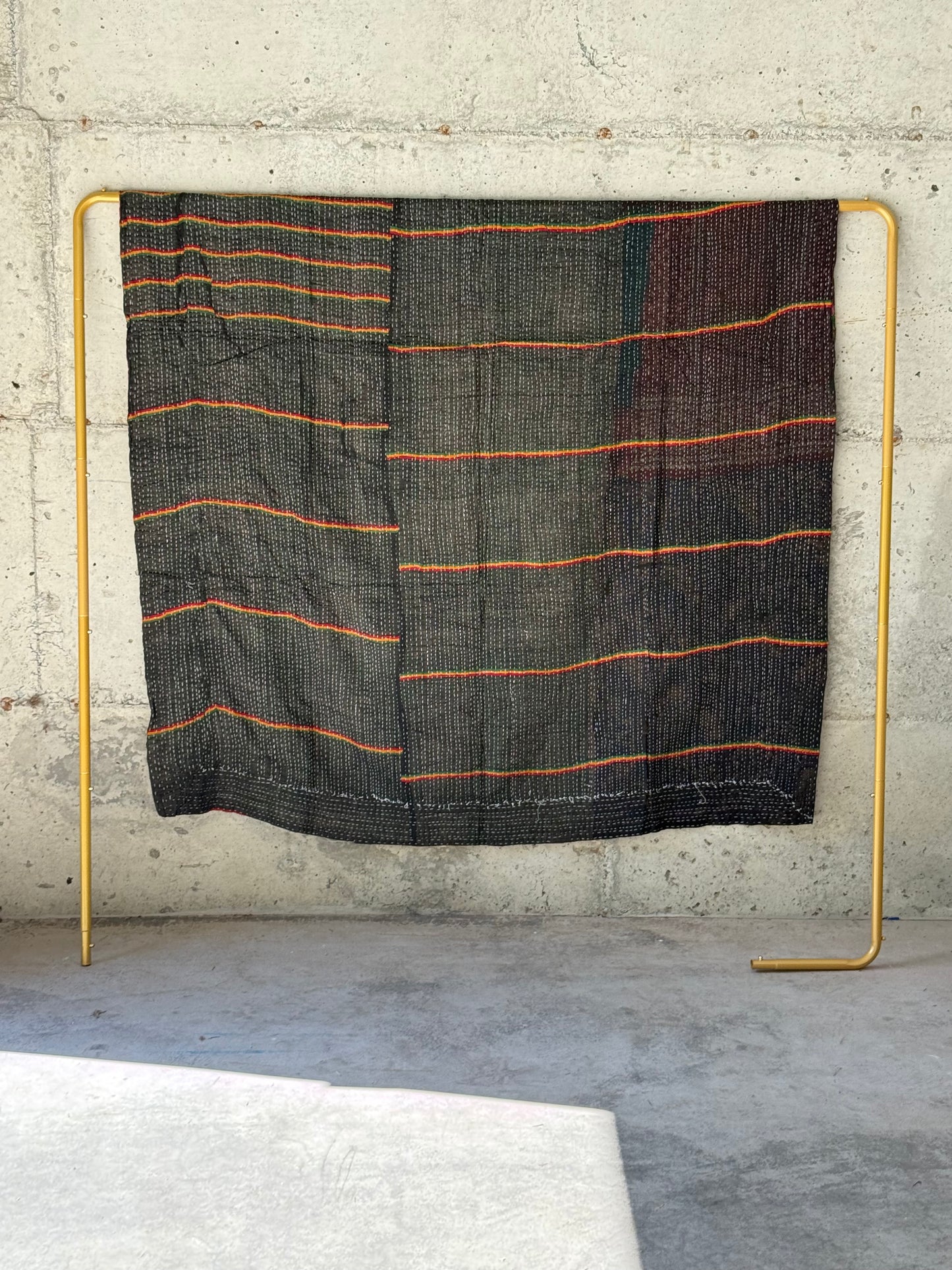 Roses and Thorns Vintage Kantha Throw