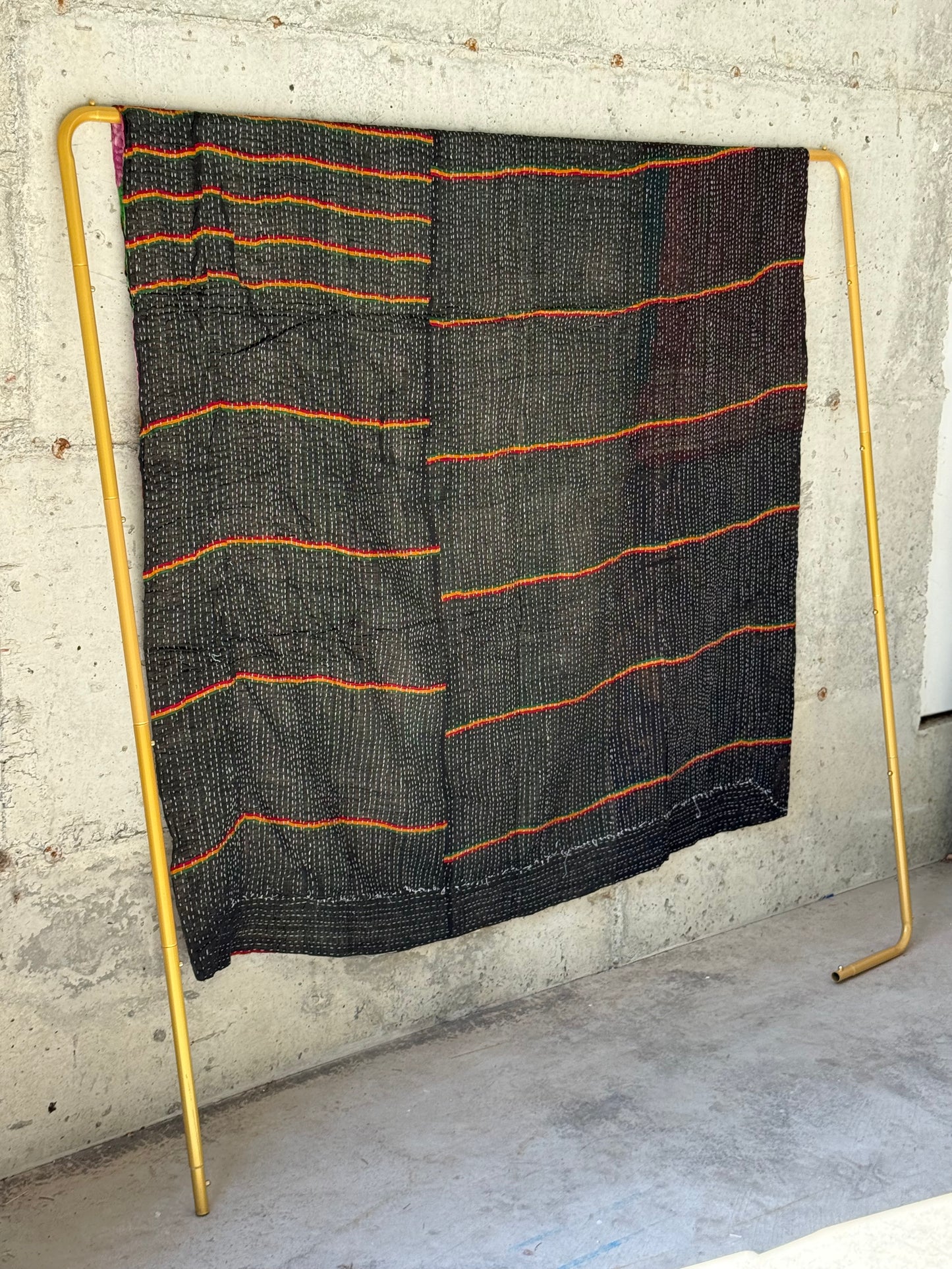 Roses and Thorns Vintage Kantha Throw