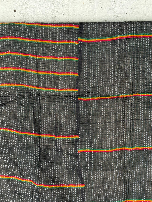 Roses and Thorns Vintage Kantha Throw