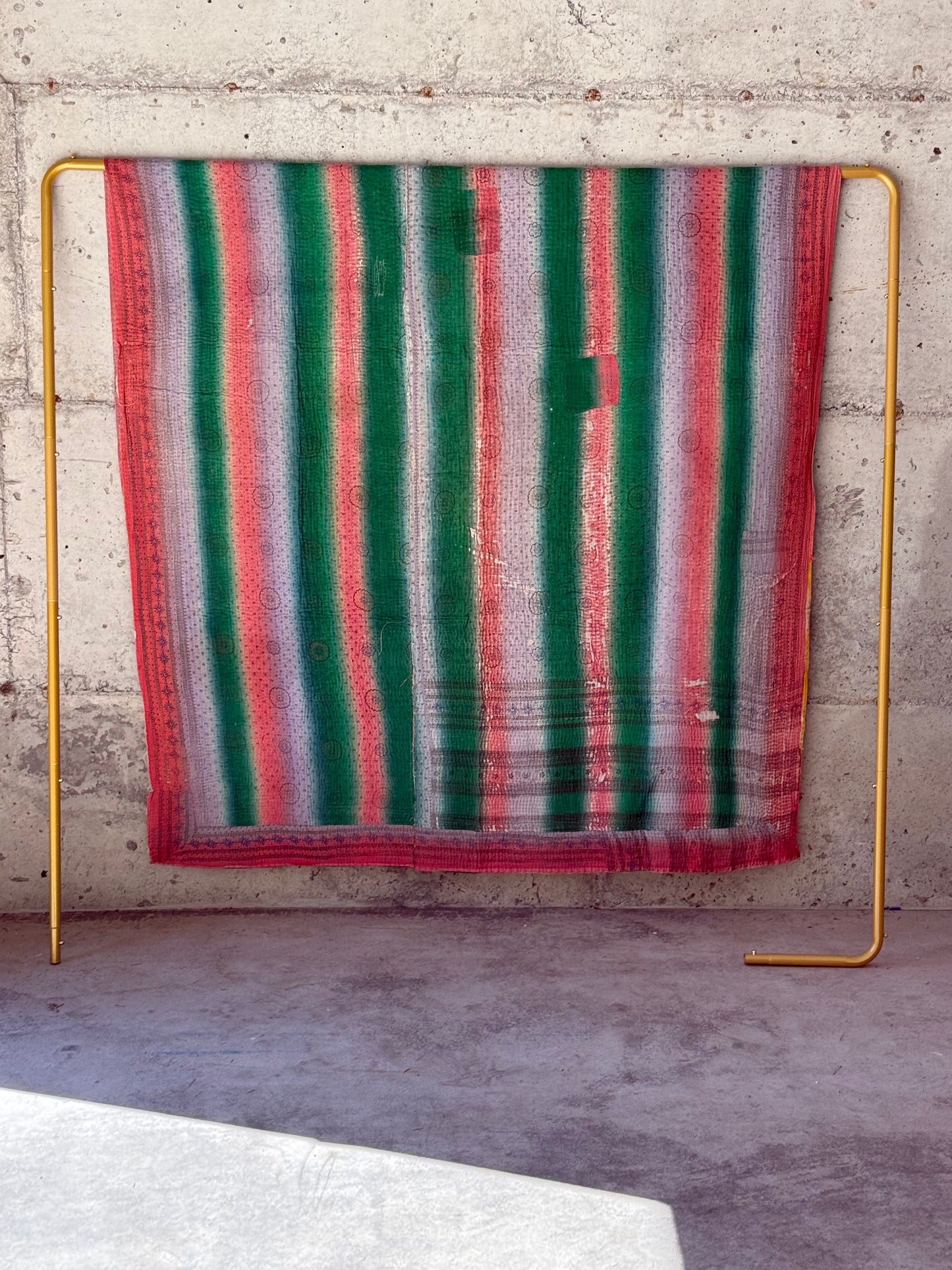 Marigold Path Vintage Kantha Throw
