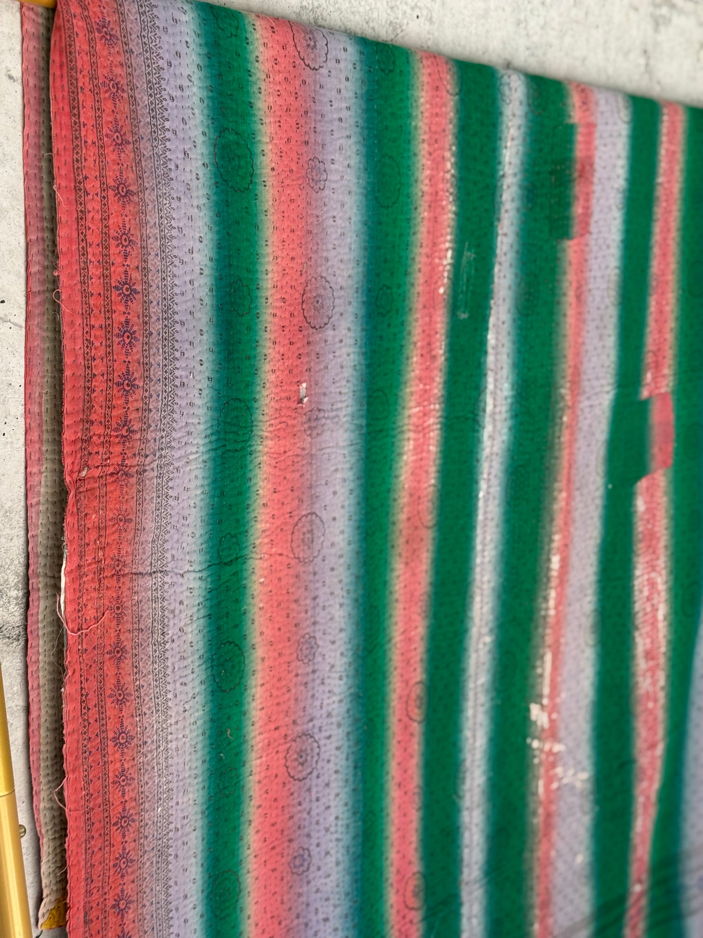 Marigold Path Vintage Kantha Throw