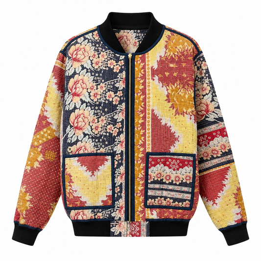 MEN'S Reversible Kantha Bomber - Naveed - L