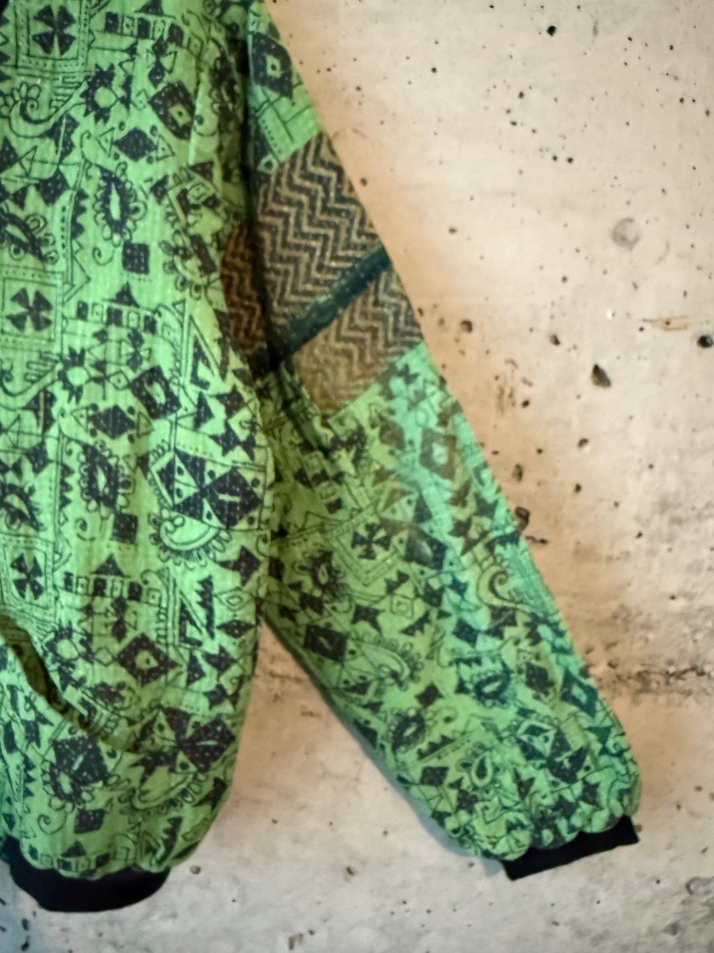Nadia Kantha Bomber Jacket – Verdant Path