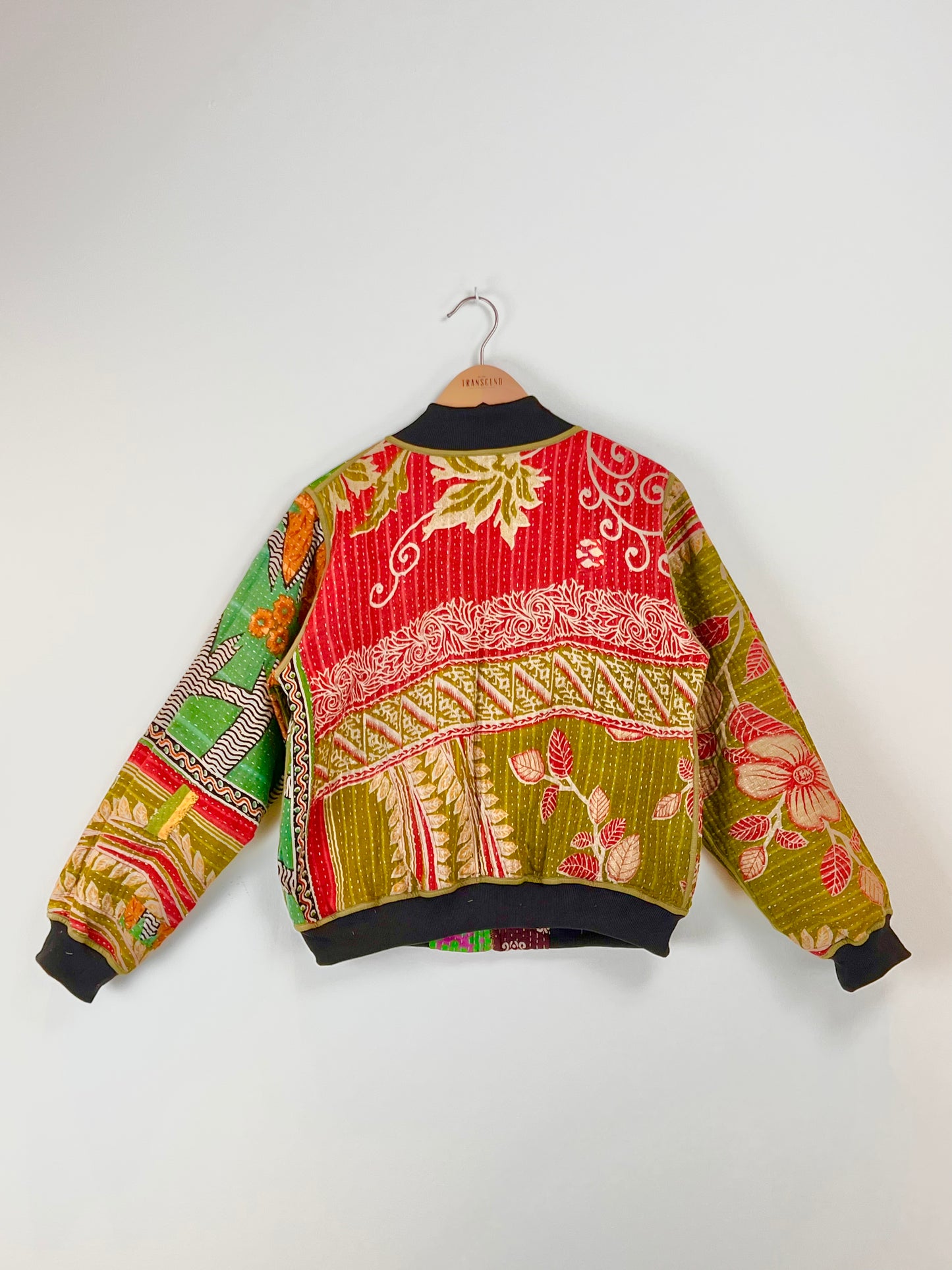 Sophia Reversible Kantha Bomber - Harvest Abundance L