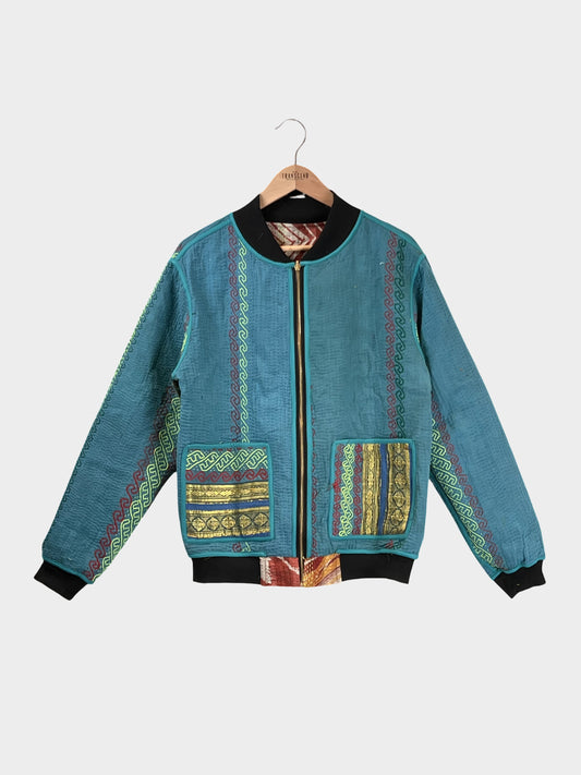 MEN'S Reversible Kantha Bomber - Sorrel - M