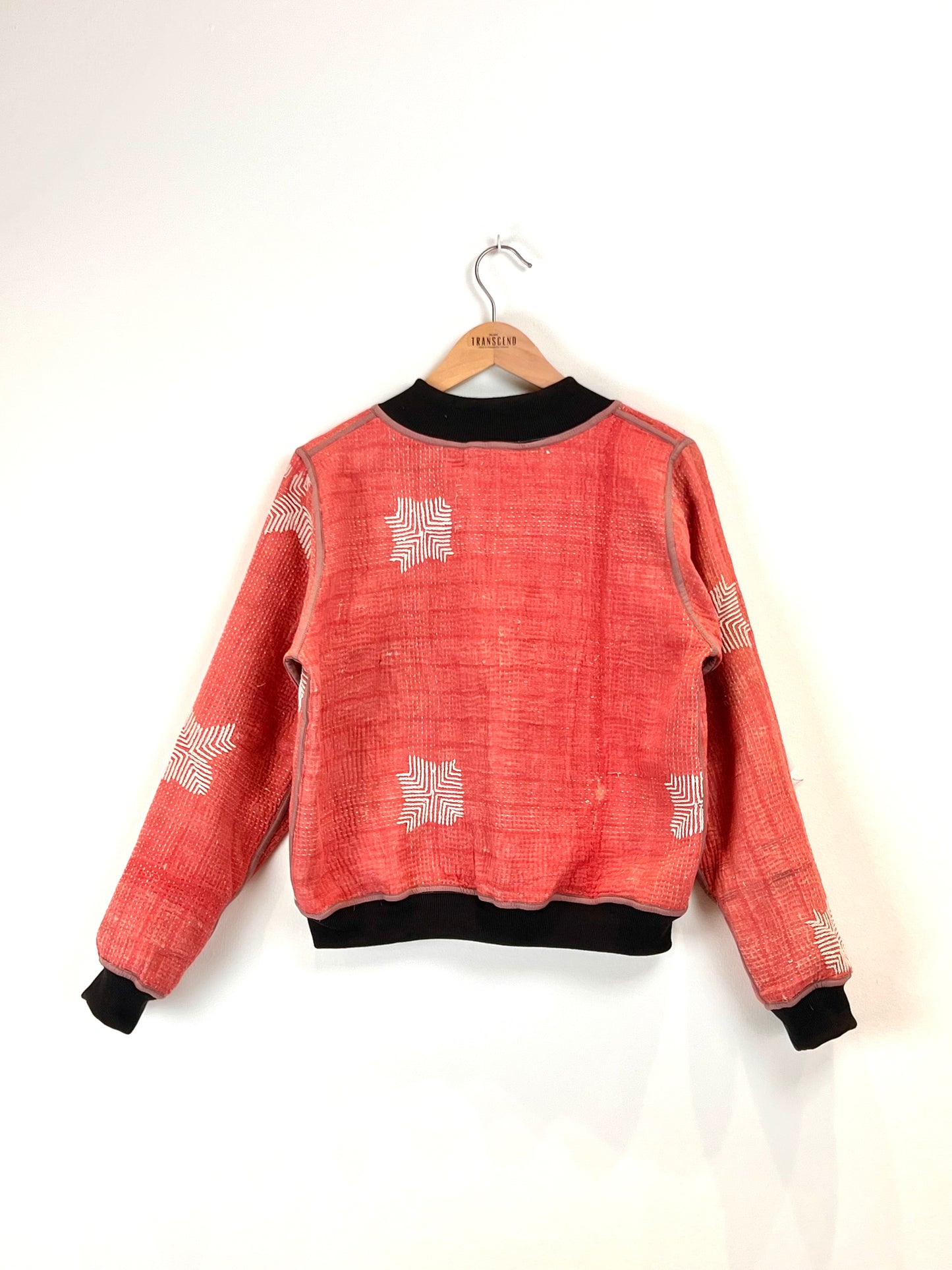 Sophia Reversible Kantha Bomber - Golden Gratitude - S