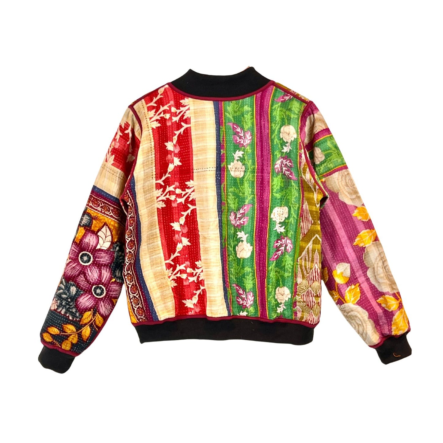 Sophia Reversible Kantha Bomber - Cornucopia Celebration - M