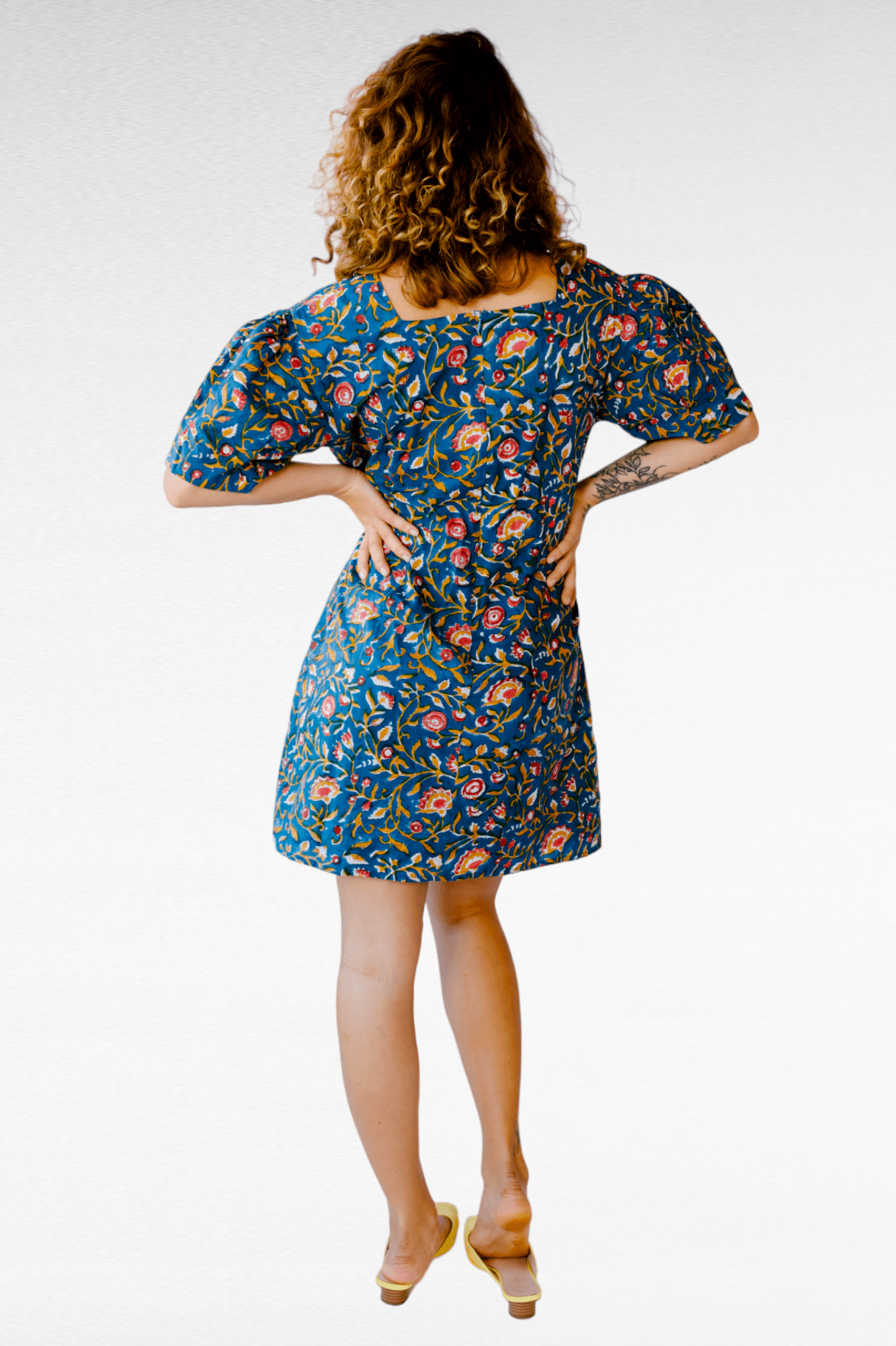 AYESHA Block print mini dress - Transcend