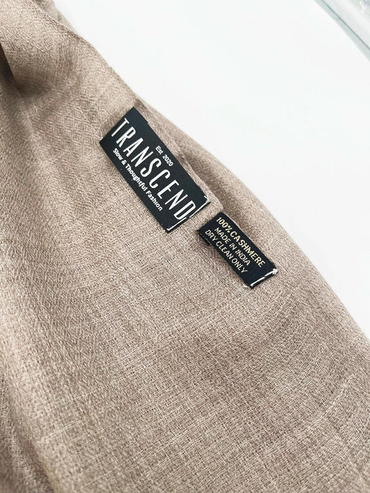 Cashmere Scarf - CHARCOAL - Transcend