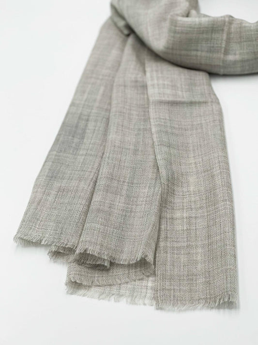 Cashmere Scarf - LIGHT GRAY - Transcend