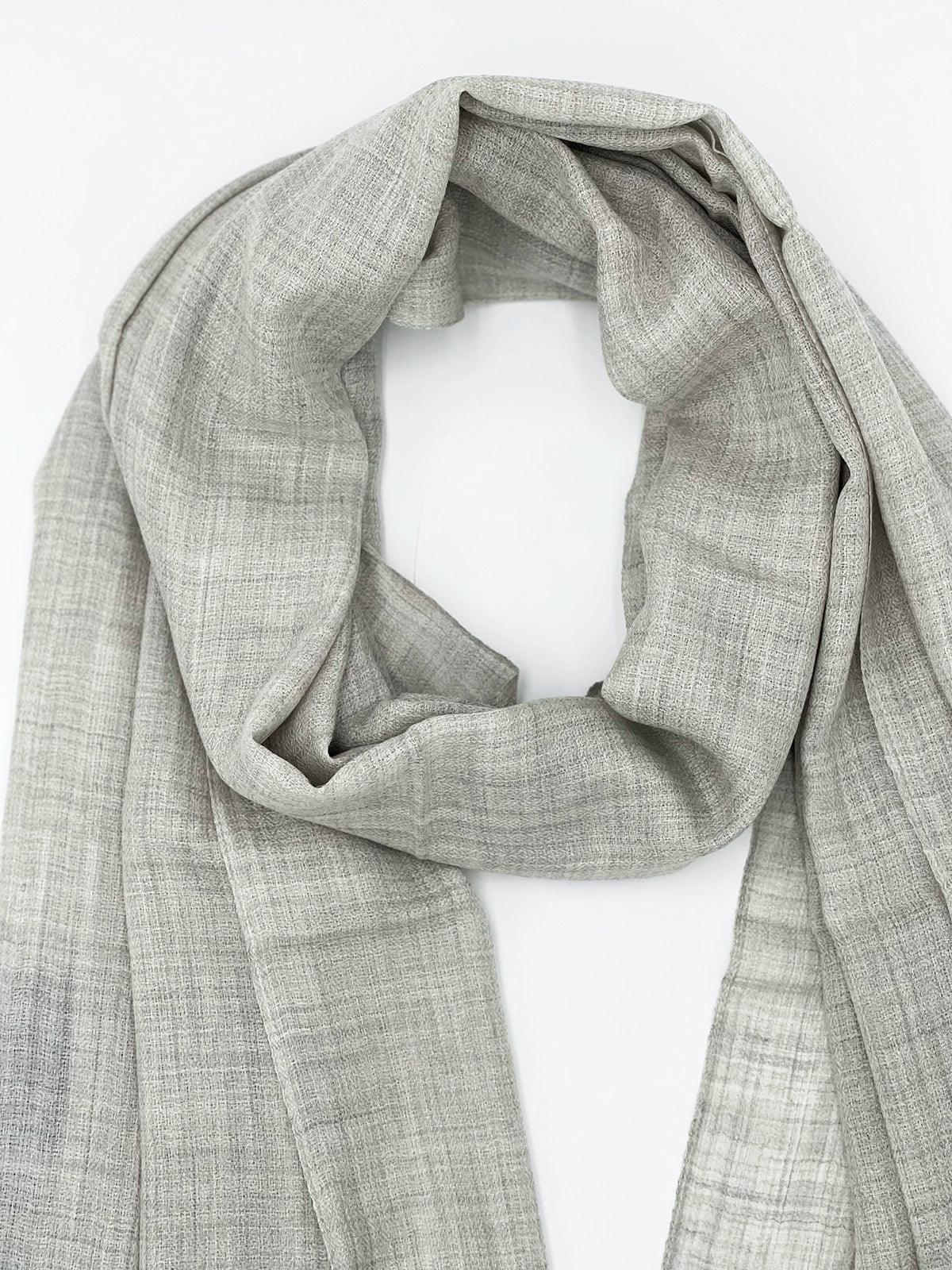 Cashmere Scarf - LIGHT GRAY - Transcend