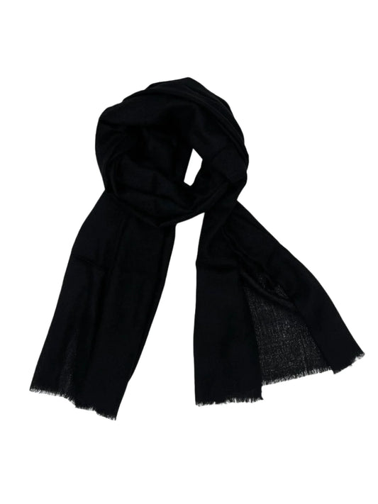 Cashmere Scarf - Self Design BLACK - Transcend