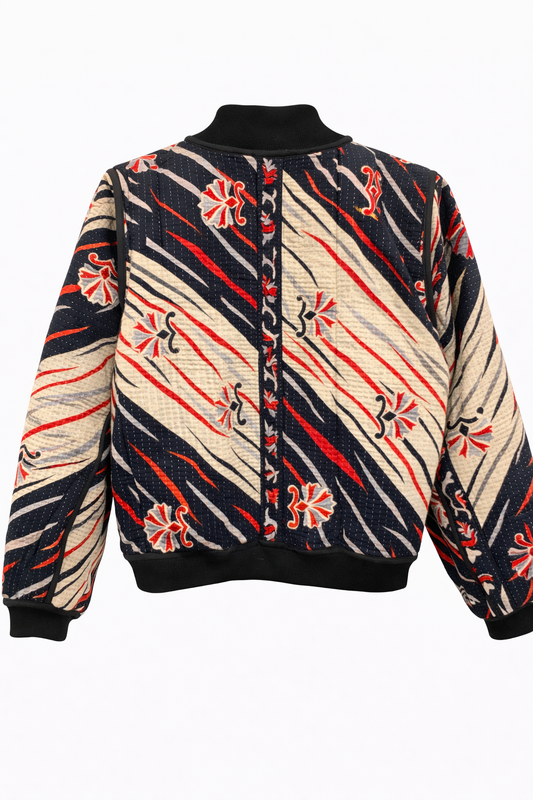 Kalani Reversible Kantha Bomber - XS