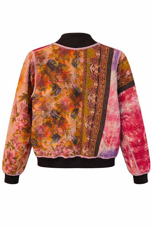 Leylani Reversible Kantha Bomber - XS