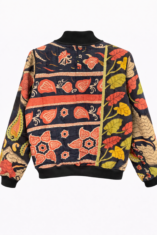 Roxana Reversible Kantha Bomber - M