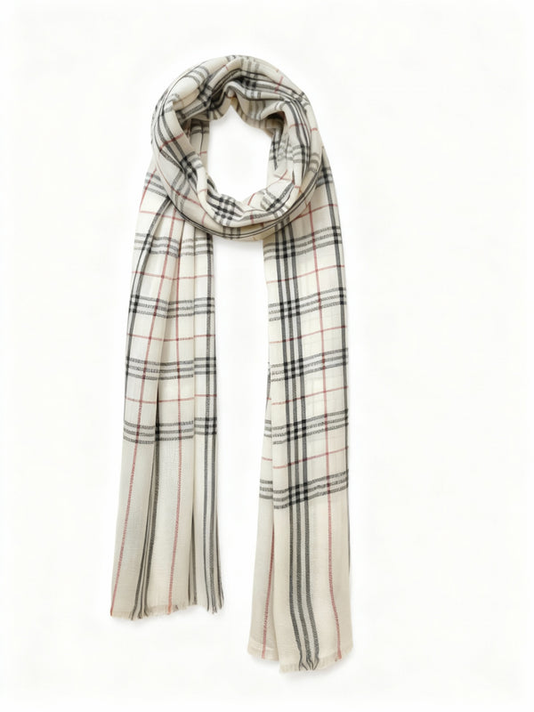 Cashmere Scarf - Classic Winter Stripes