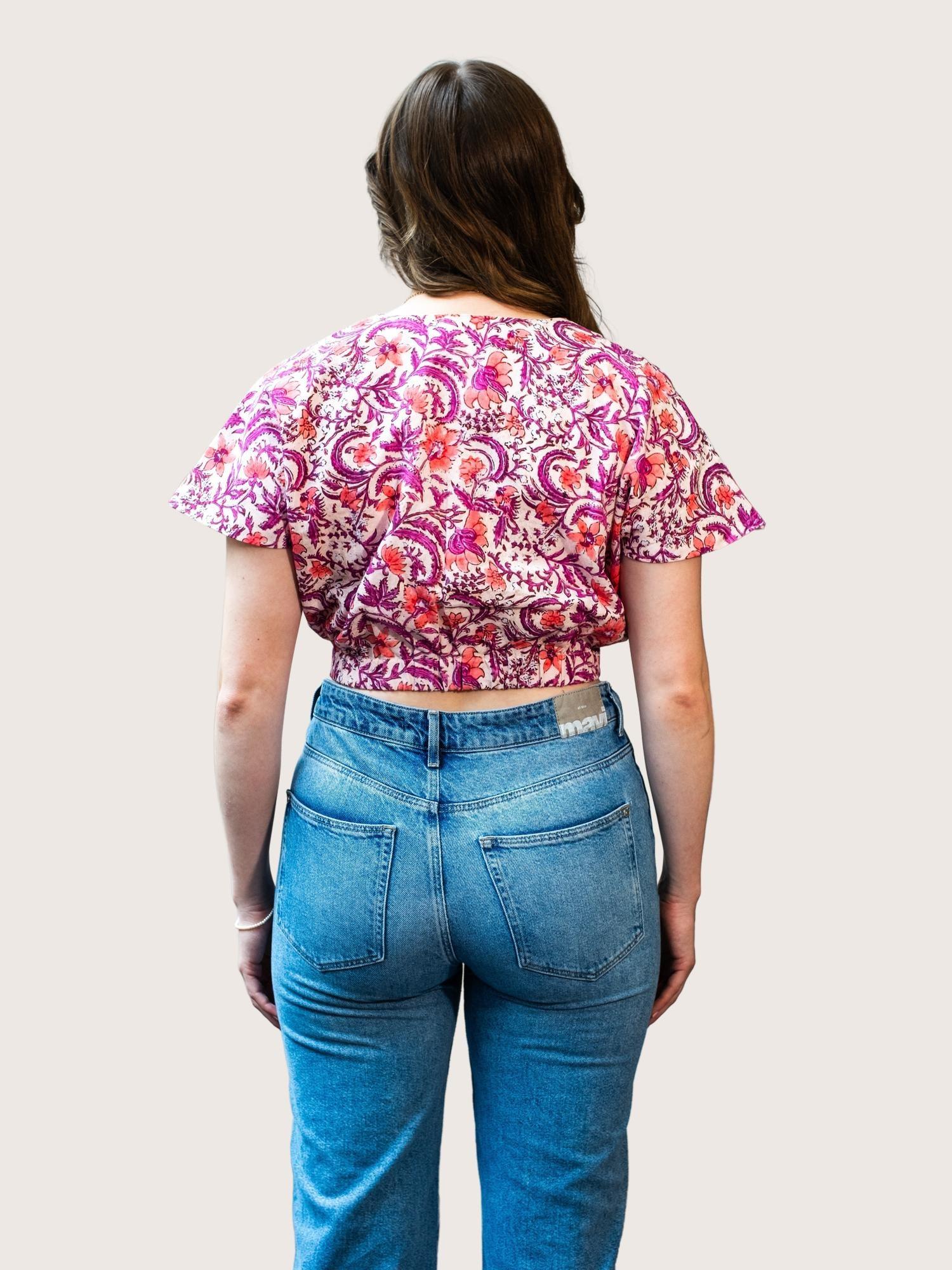 ZAHRA Relaxed fit cropped top - Transcend