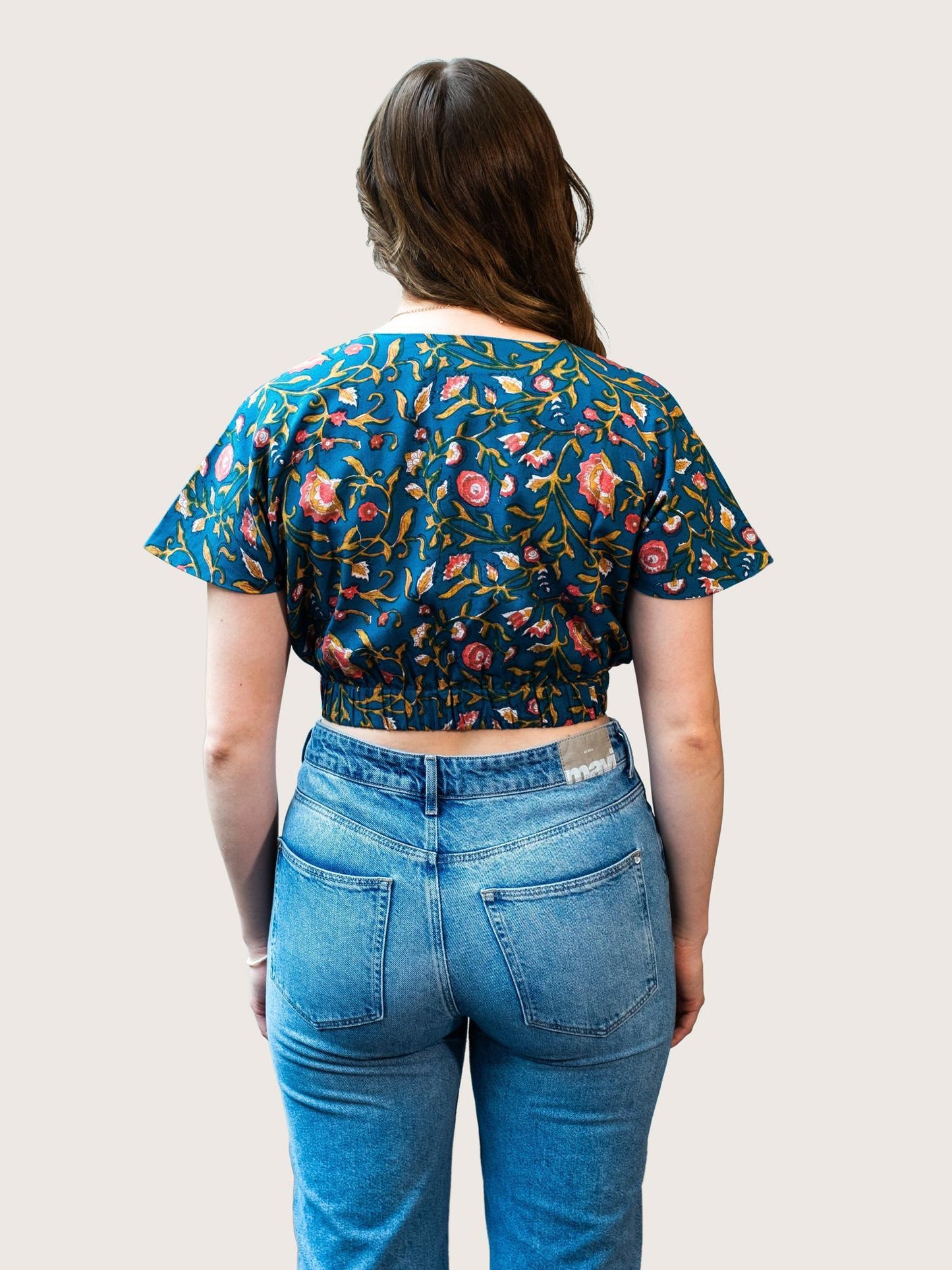 ZAHRA Relaxed fit cropped top - Transcend