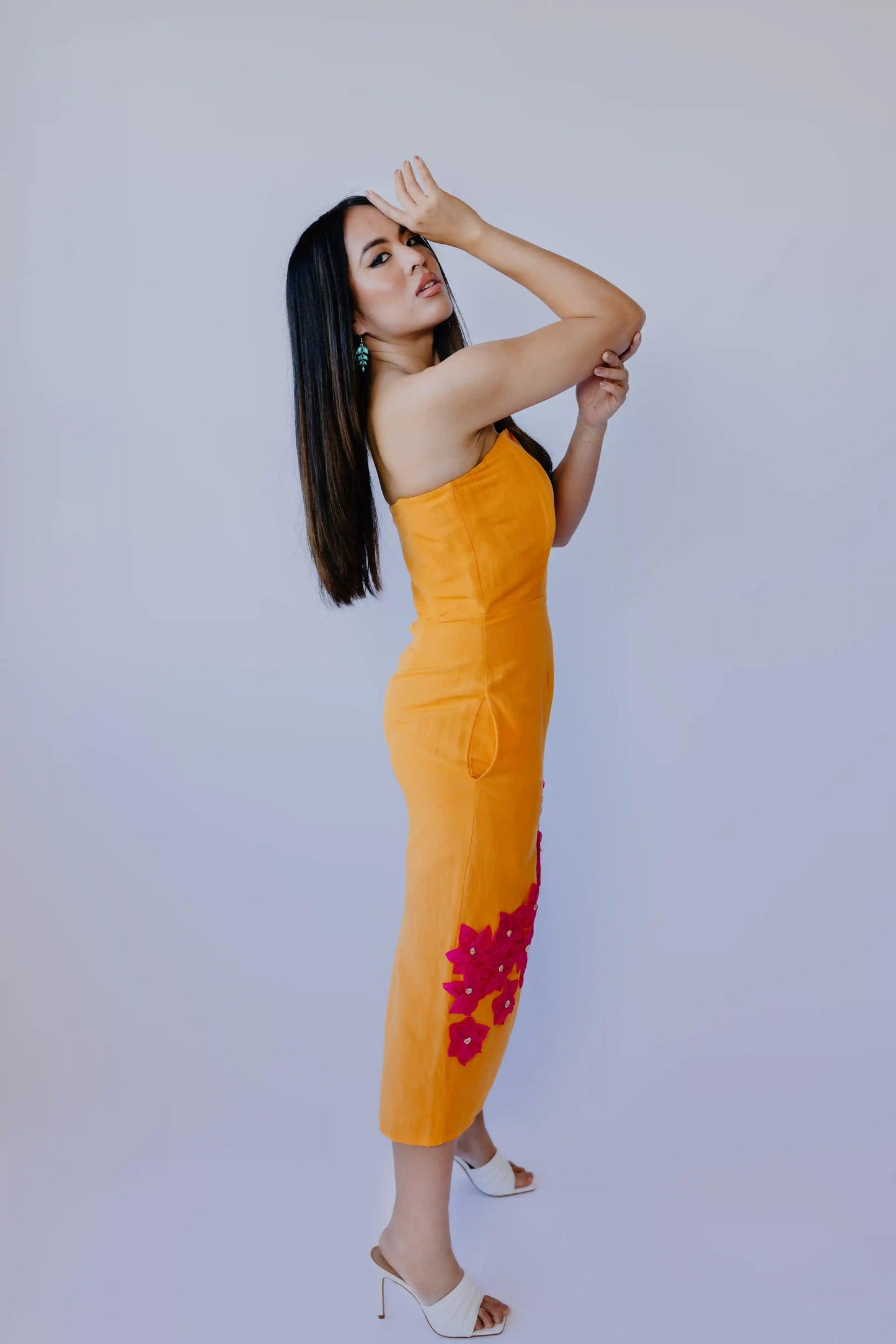 Bougainvillea Midi Dress - Transcend