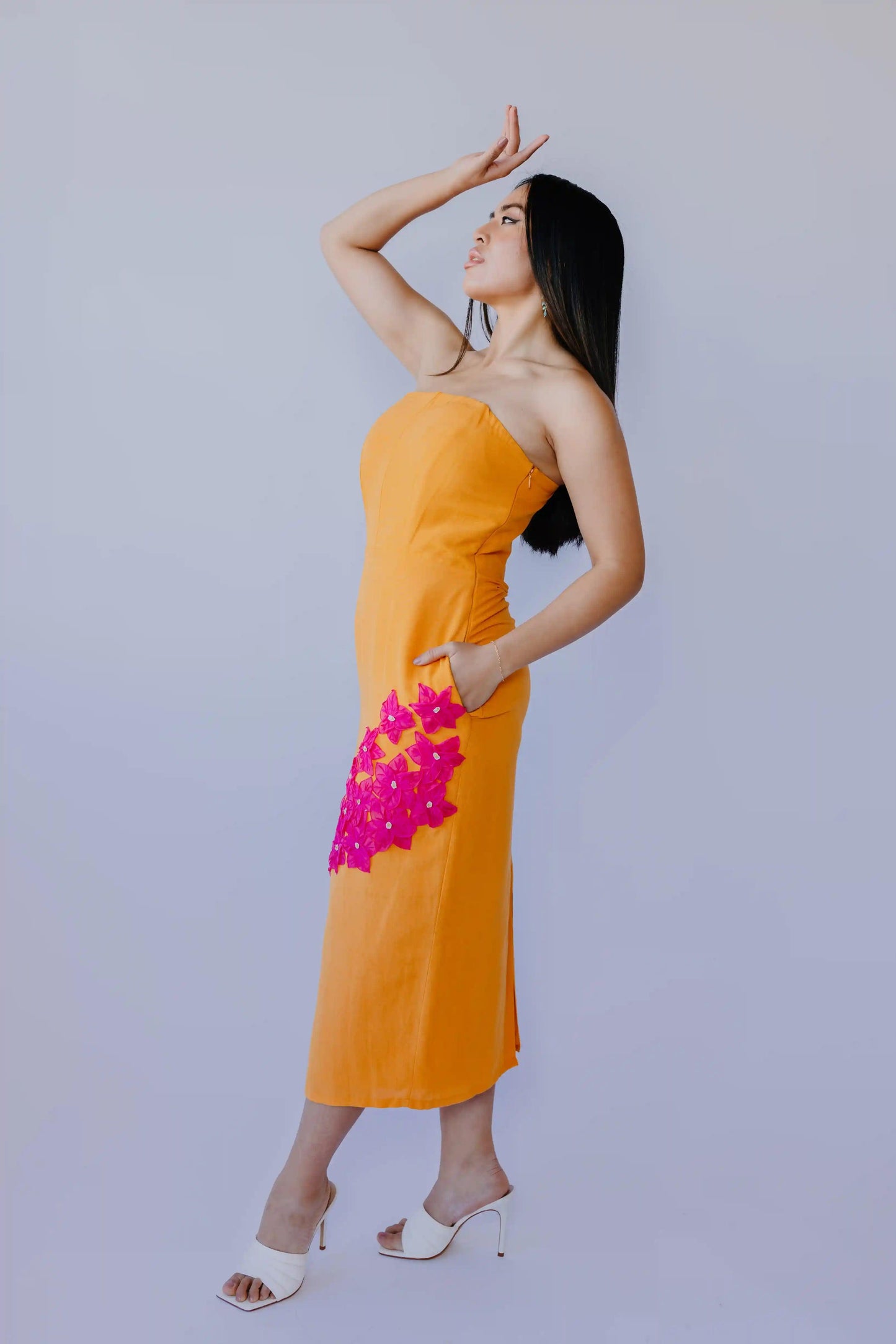 Bougainvillea Midi Dress - Transcend
