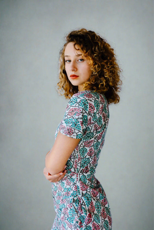 Cotton print midi - Transcend