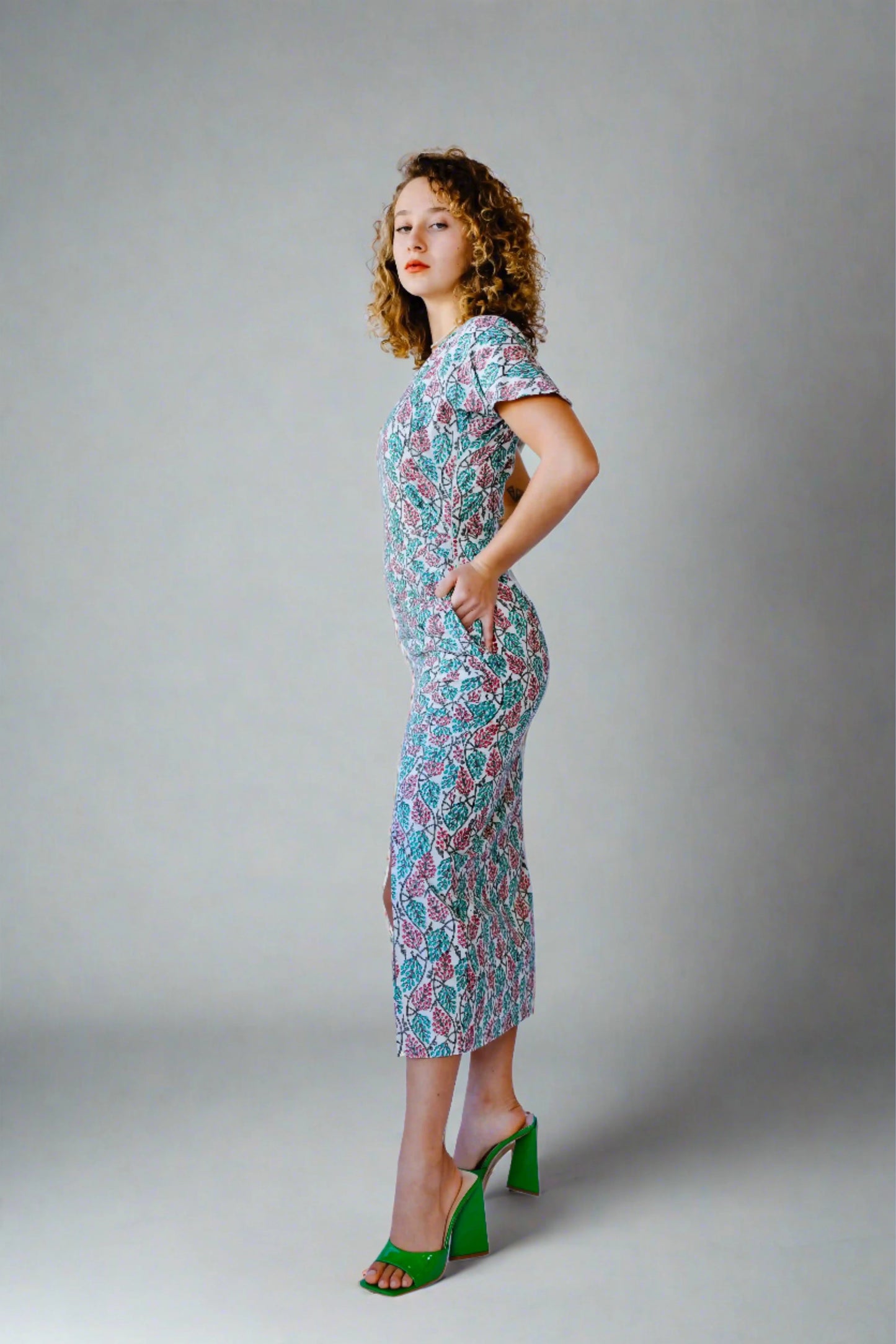 Cotton print midi - Transcend