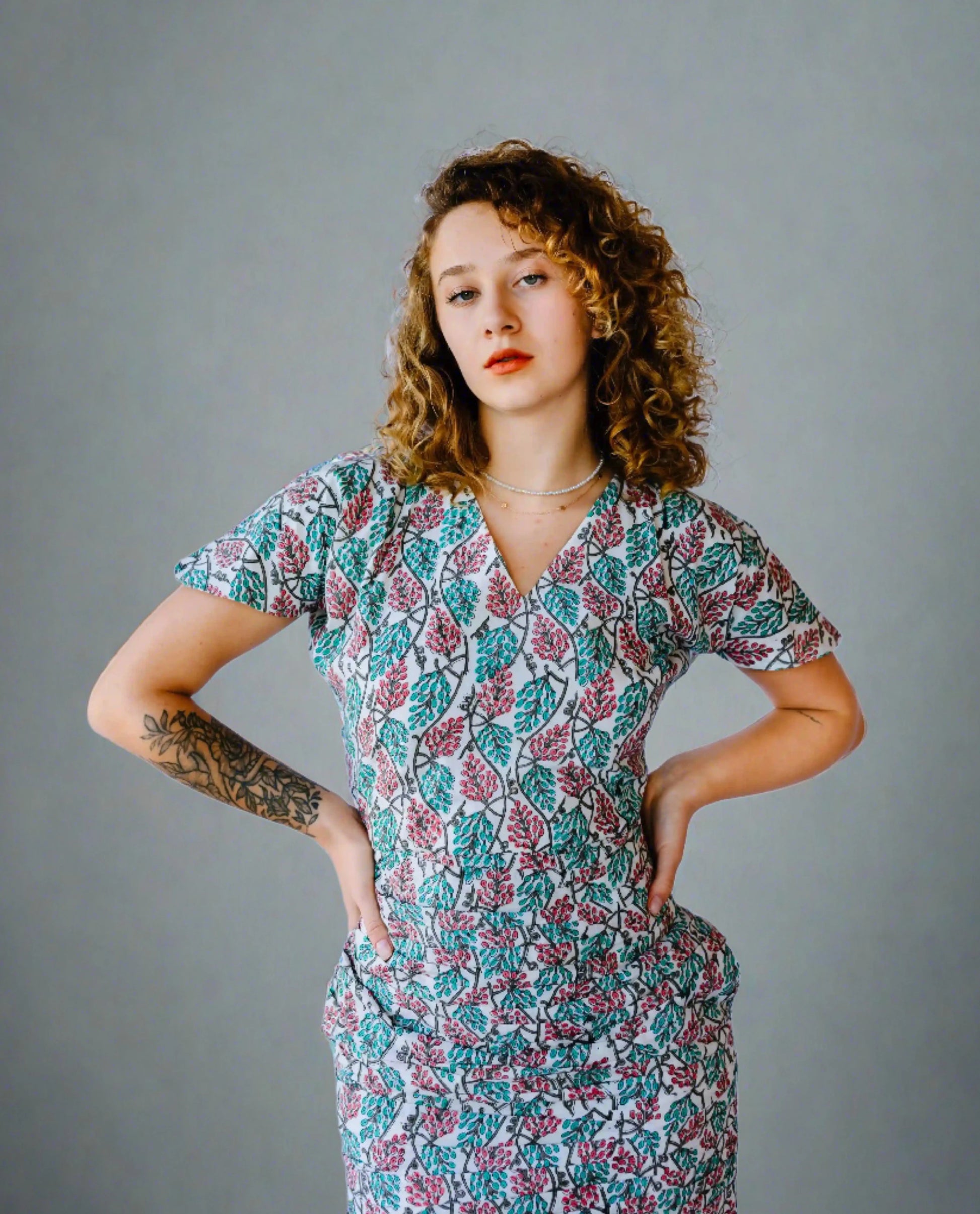 Cotton print midi - Transcend