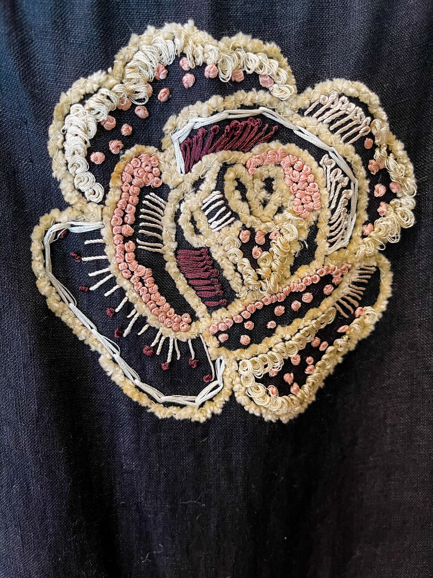 Tiered Maxi Dress with Rose Embroidery - Transcend