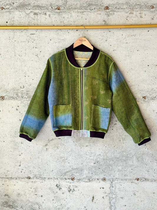 Sold Out In A Week! Reversible Kantha Bomber Jackets