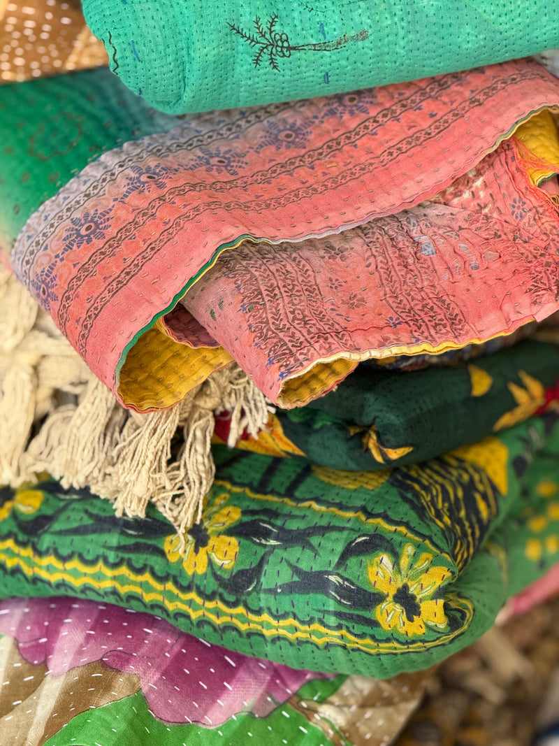 Vintage Kantha Throws Collection