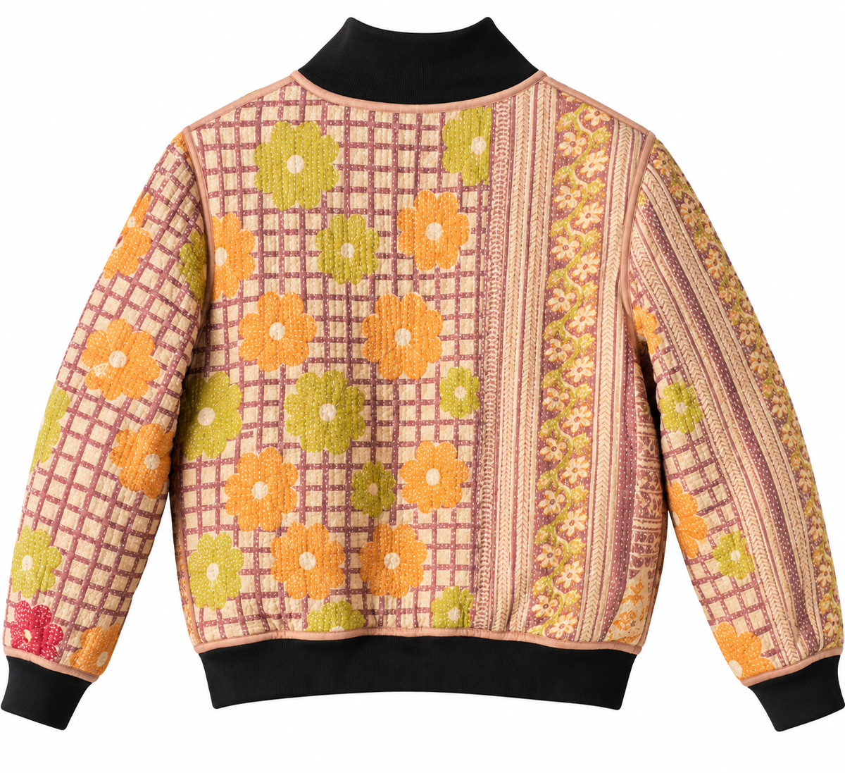 Priya Reversible Kantha Bomber - S