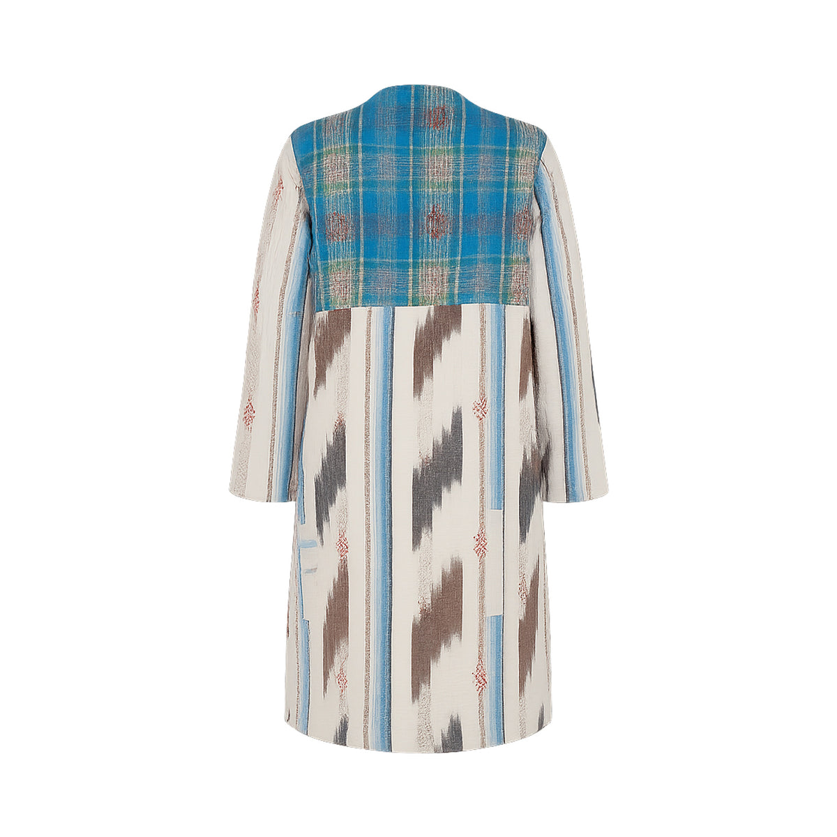 Leila Coat - The Striped Horizon - XL — back