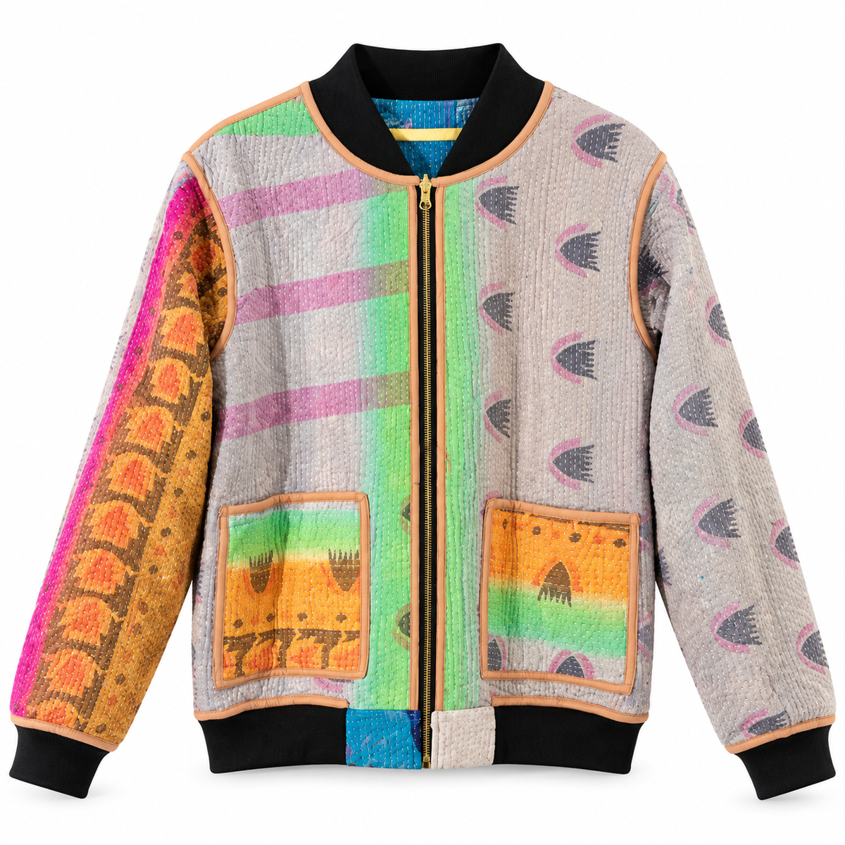 MEN'S Reversible Kantha Bomber - Faiz - L