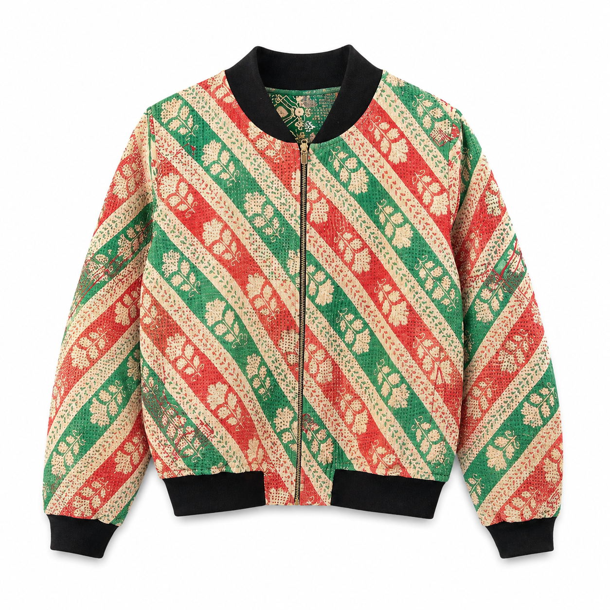 Yasmin Reversible Kantha Bomber - L