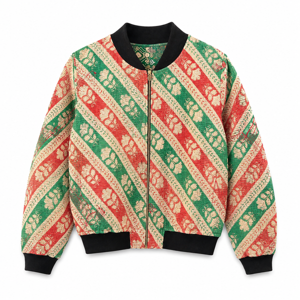 Yasmin Reversible Kantha Bomber - L