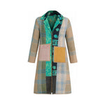 Leila Coat - The Emerald Blossom - S — reversible side, front 3