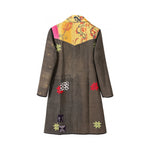 Leila Coat - The Olive Vine - M — reversible side, back 4