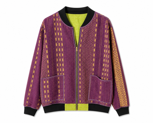 MEN'S Reversible Kantha Bomber - Fardin - XL