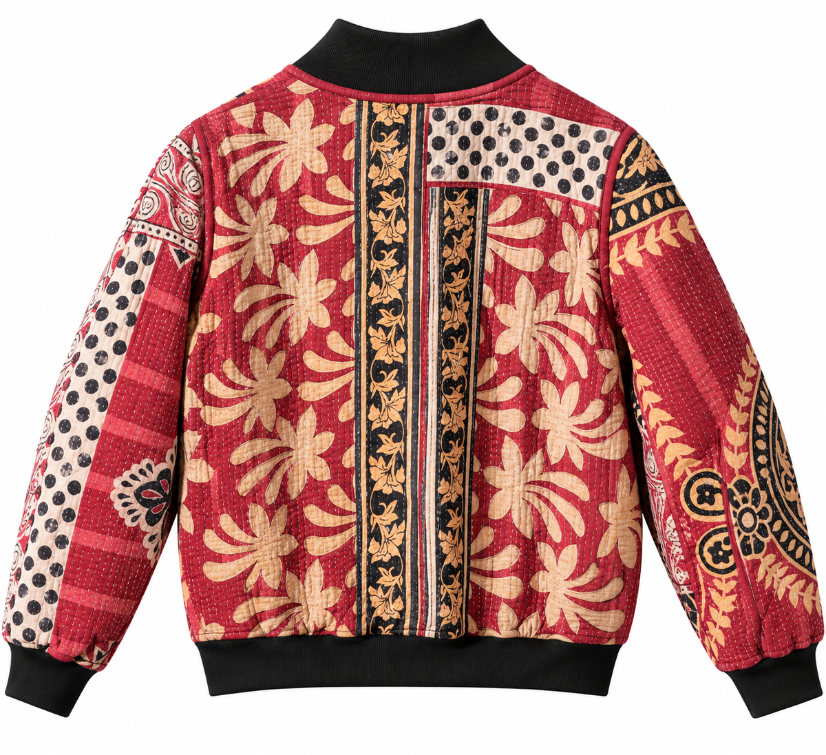 Rania Reversible Kantha Bomber - XS