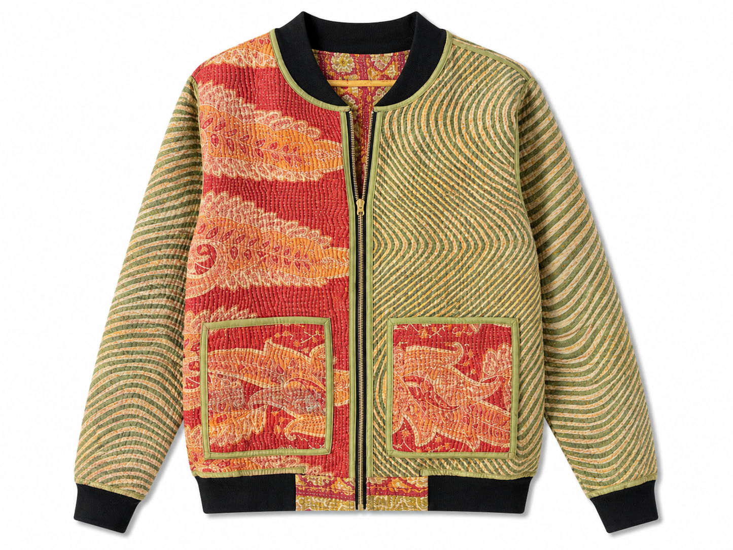 MEN'S Reversible Kantha Bomber - Ayan - S