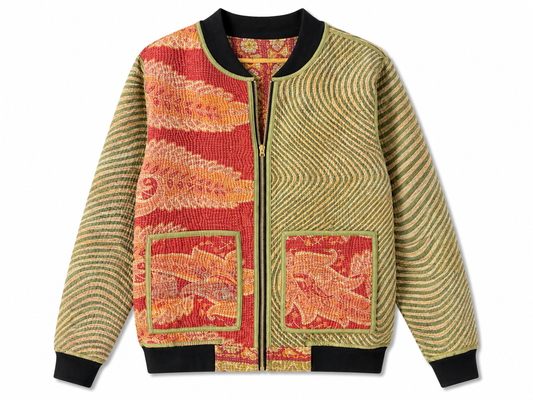 MEN'S Reversible Kantha Bomber - Ayan - S